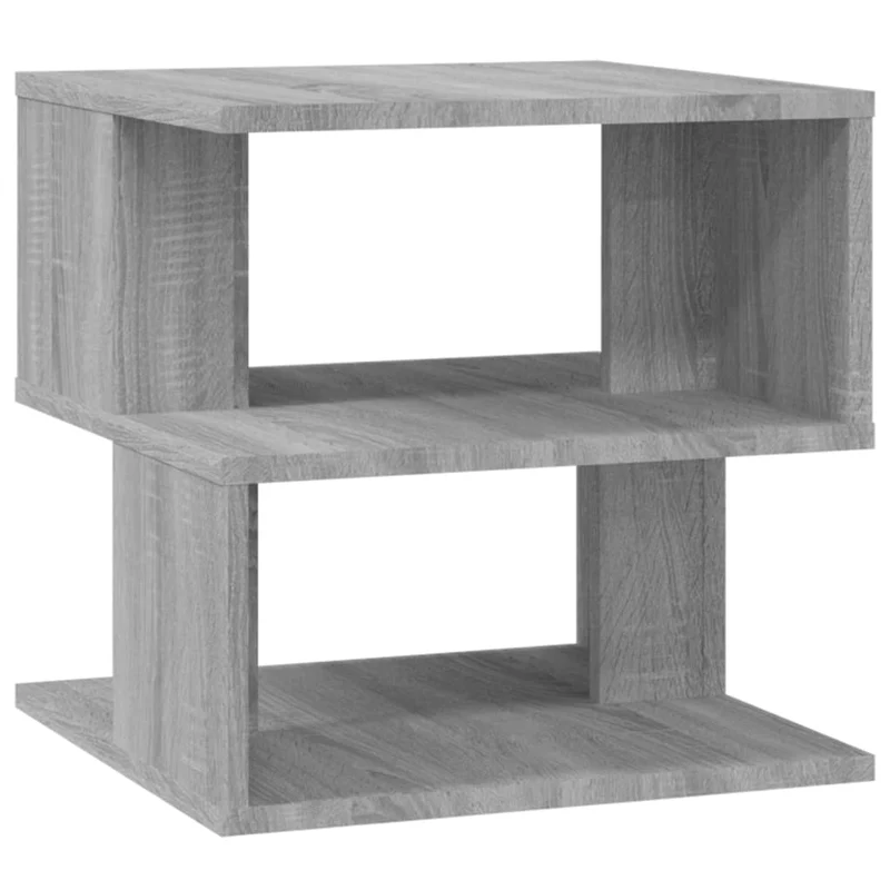 Table d'appoint bout de canapé support plante 40 x 40 x 40 cm bois d'ingénierie gris DEC032527