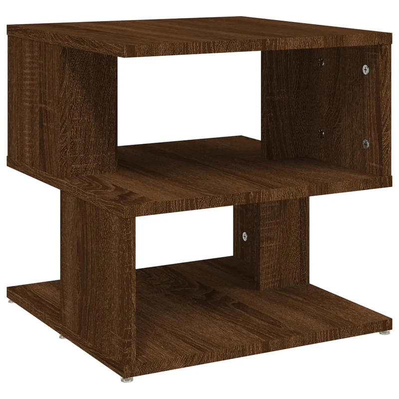Table d'appoint table basse meuble de salon 40 x 40 x 40 cm bois d'ingénierie marron DEC032401