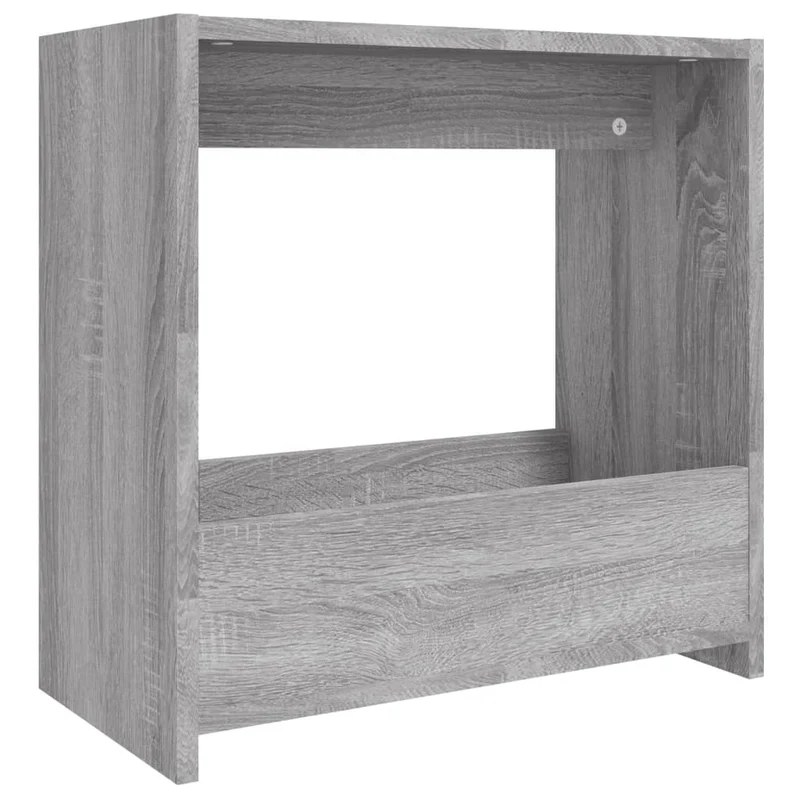 Table d'appoint bout de canapé meuble de salon 50 x 26 x 50 cm bois d'ingénierie gris DEC032529