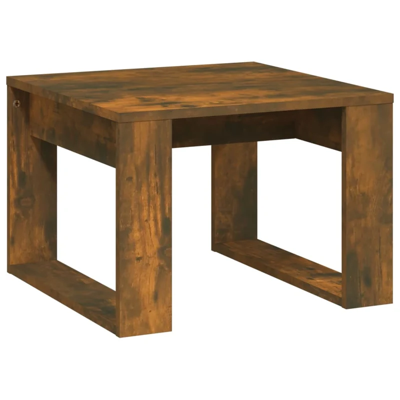 Table d'appoint table basse 50 x 50 x 35 cm en bois d'ingénierie marron DEC032393