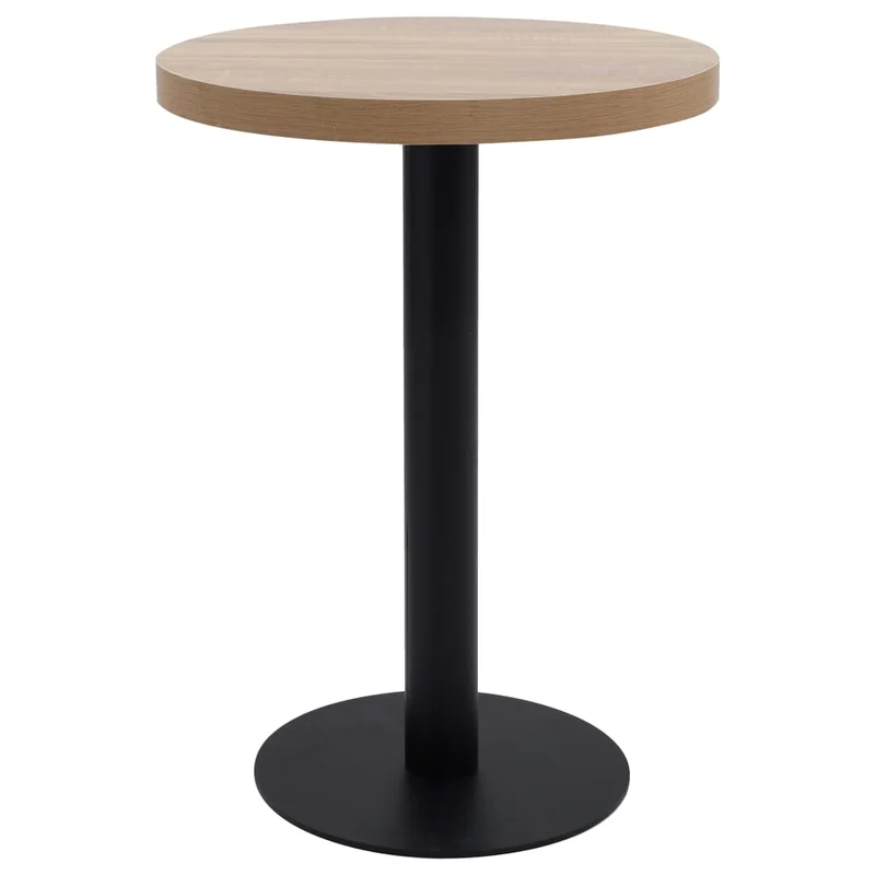 Table d'appoint auxiliaire table bistro hauteur 75 cm MDF et acier DEC036563
