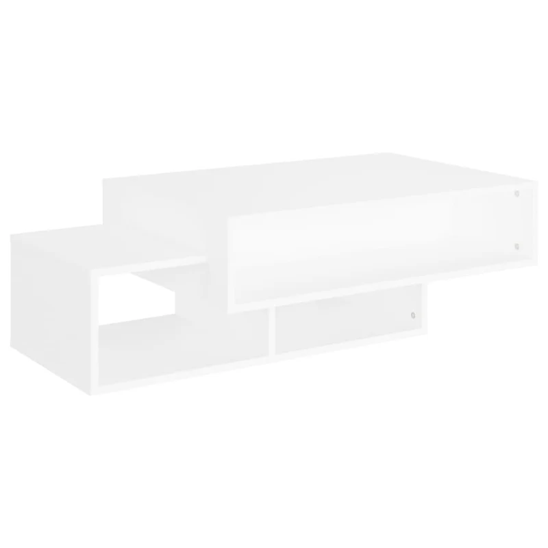 Table basse de salon design moderne 105 x 55 x 32 cm bois d’ingénierie blanc DEC037842