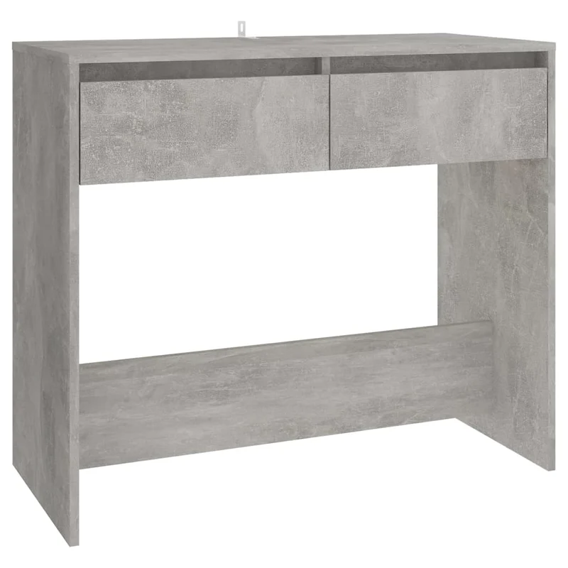 Meuble console d'entrée moderne avec tiroirs 89 x 41 x 76,5 cm bois d'ingénierie gris DEC032018