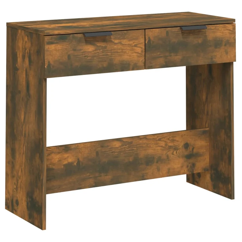 Meuble console d'entrée moderne avec tiroirs 90 x 36 x 75 cm bois d'ingénierie marron vieilli DEC031824