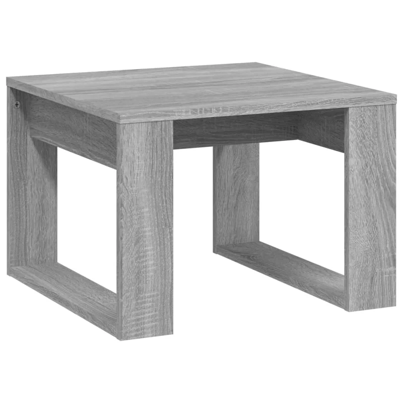 Table d'appoint table basse de salon 50 x 50 x 35 cm bois d'ingénierie gris DEC032536