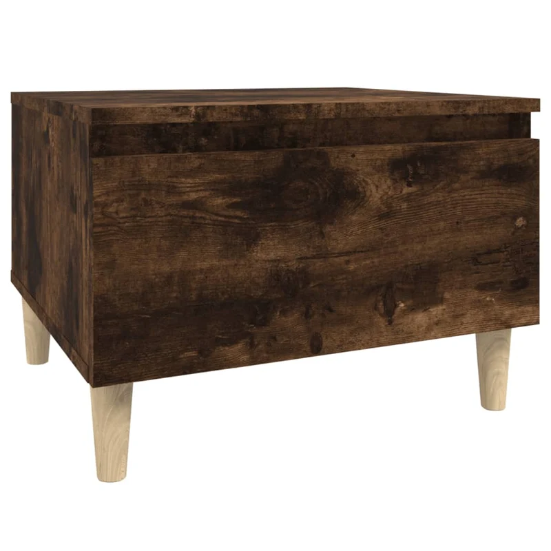Table d'appoint table basse avec tiroir 50 x 46 x 35 cm en bois d'ingénierie marron DEC032391