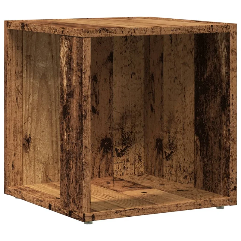 Table d'appoint meuble d'angle support plantes 33 x 33 x 34 cm bois d'ingénierie marron DEC032545