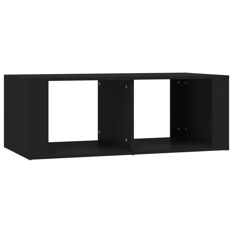 Table basse design moderne et minimaliste 100 x 50 x 36 cm bois d'ingénierie noir DEC039545