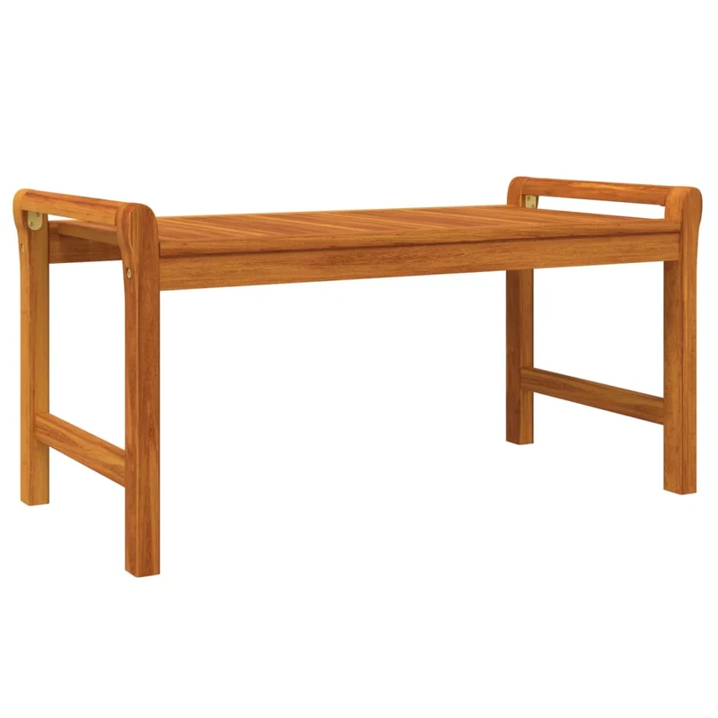 Table basse de salon design rustique 100 x 50 x 50 cm bois d'acacia massif marron DEC036940