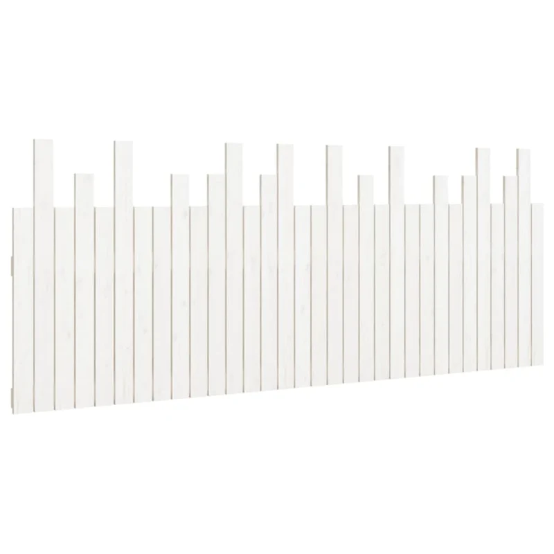 Tête de lit accessoire couchage chambre à coucher meuble murale 204 x 3 x 80 cm bois massif blanc TDL0202695