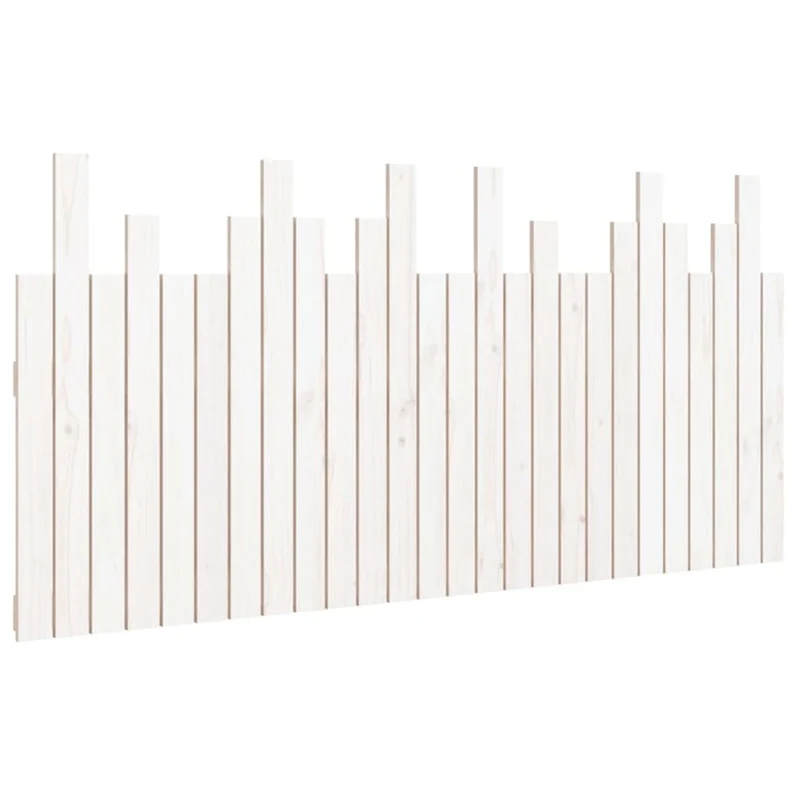 Tête de lit accessoire couchage chambre à coucher meuble murale 166 x 3 x 80 cm bois massif blanc TDL0202706