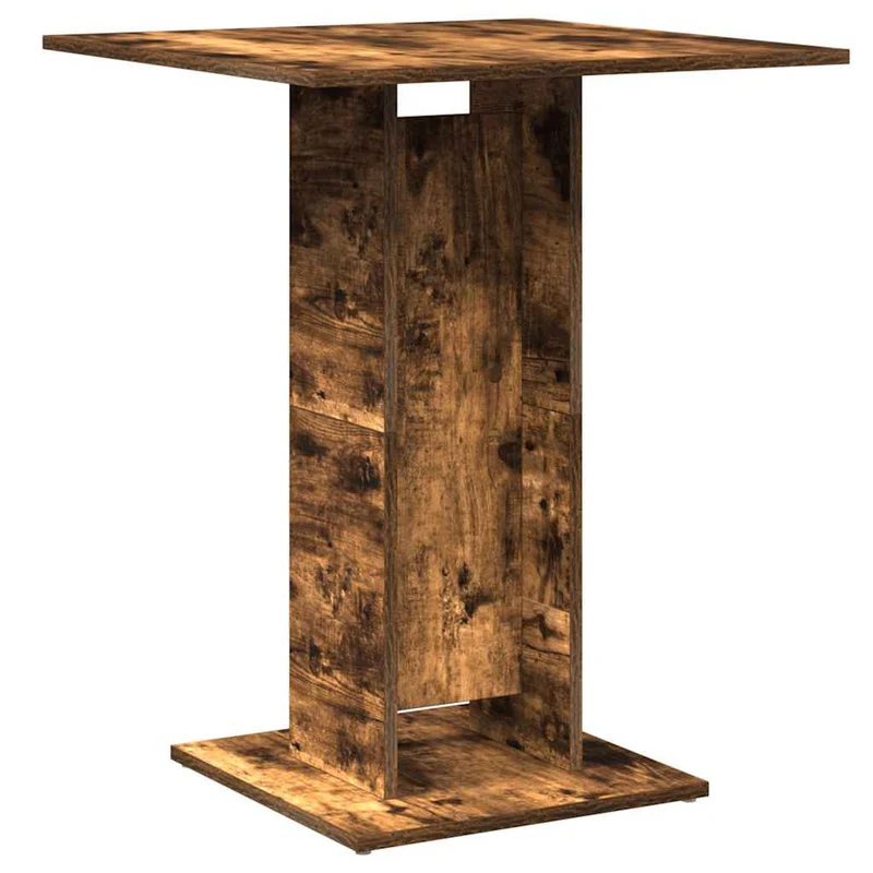 Table d'appoint auxiliaire 60 x 60 x 75 cm bois d'ingénierie marron DEC036549