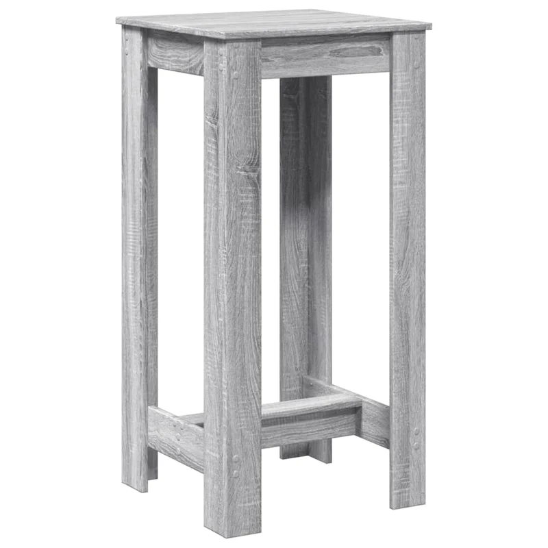 Table d’appoint multifonction 51 x 50 x 103,5 cm bois d'ingénierie gris DEC036501