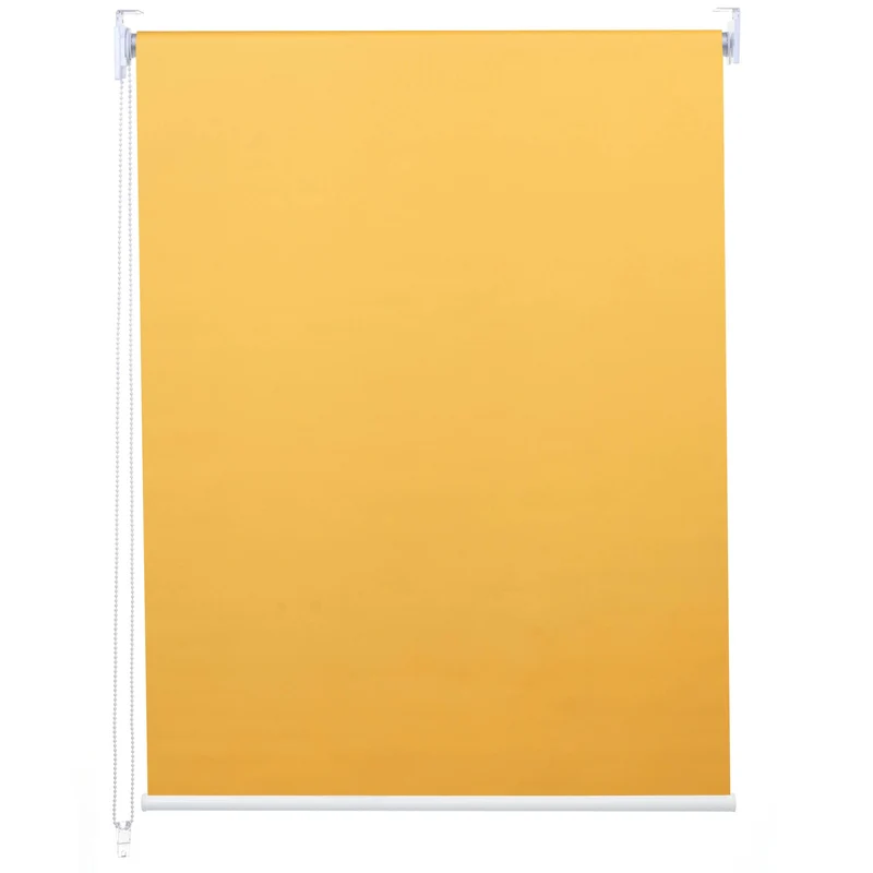 Store enrouleur de fenêtre occultant protection solaire store à tirage latéral 50x160cm opaque jaune 04_0004424