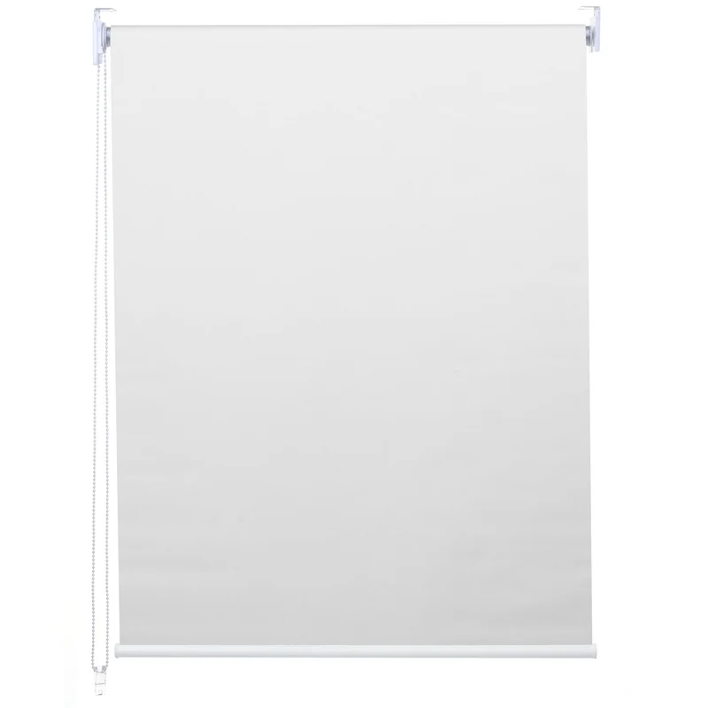 Store enrouleur de fenêtre occultant protection solaire store à tirage latéral 50x160cm opaque blanc 04_0004531