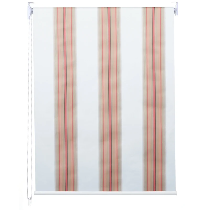 Store enrouleur de fenêtre occultant protection solaire store à tirage latéral 90x160cm opaque blanc rouge beige 04_0004475