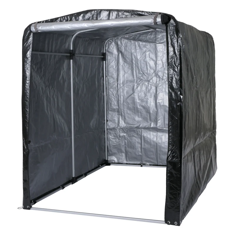 Garage à vélos en aluminium protection uv étanche 201 x 157 x 201 cm anthracite 04_0006953