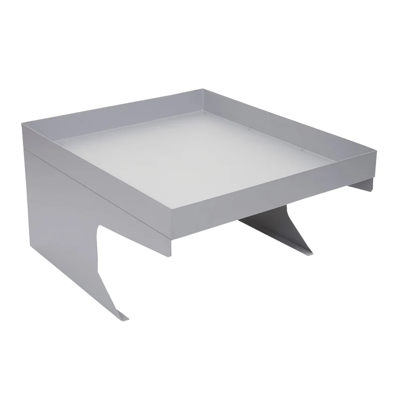 Abri pour robot tondeuse avec bac à plantes 37 x 60 x 70 cm en métal gris 04_0006939