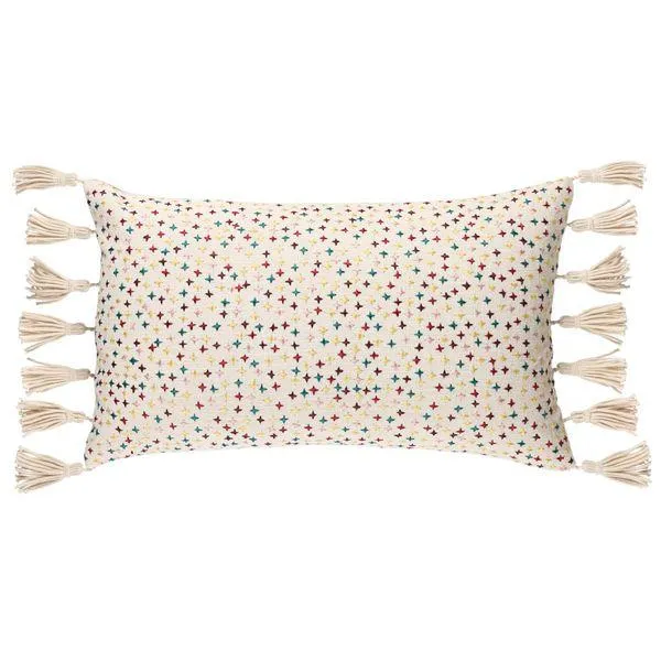 Coussin multicolore