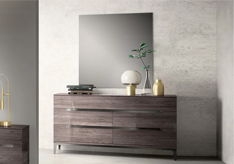 Commode 5 tiroirs finition orme laqué design italien - Viola