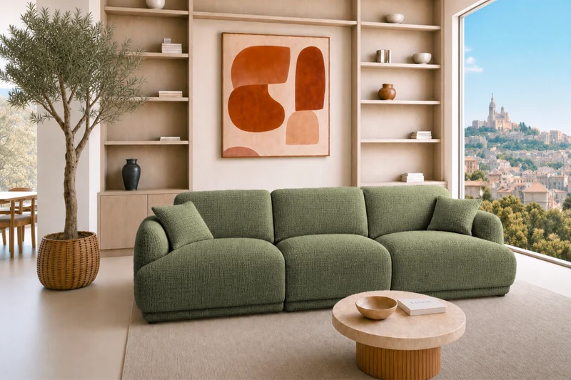 ROSALIE 3 PL - Tissu chenille